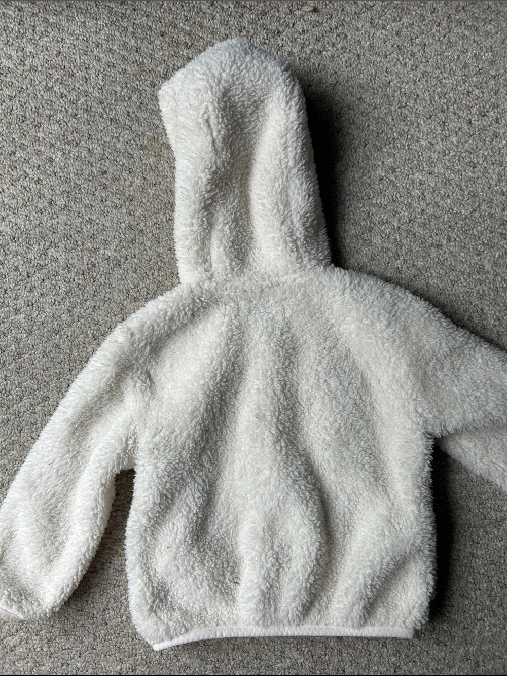 Cozy Cream Teddy Fleece Hooded Jacket